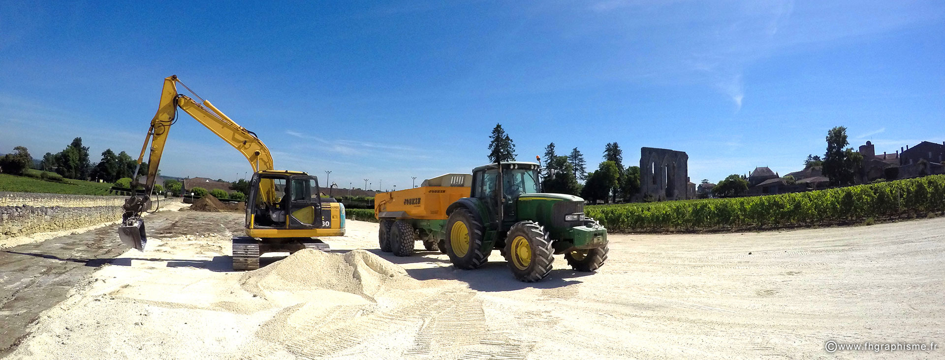 Dépose de parking à Saint-Emilion